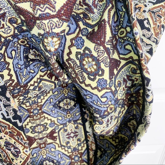 Zara TRF Tapestry Short Sleeve Mini Dress Women’s S - Picture 6 of 7